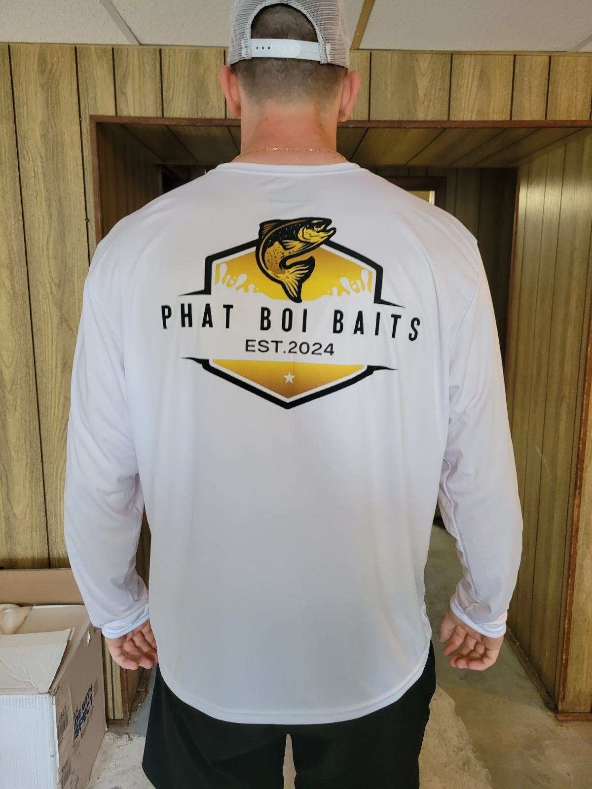 Anglers wearing custom Phat Boi Baits jerseys